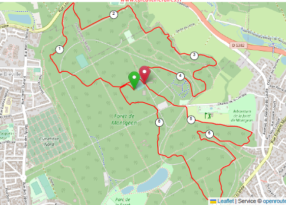 Parcours 8km